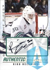 2007-08 Between The Pipes Autographs #A-RH Riku Helenius